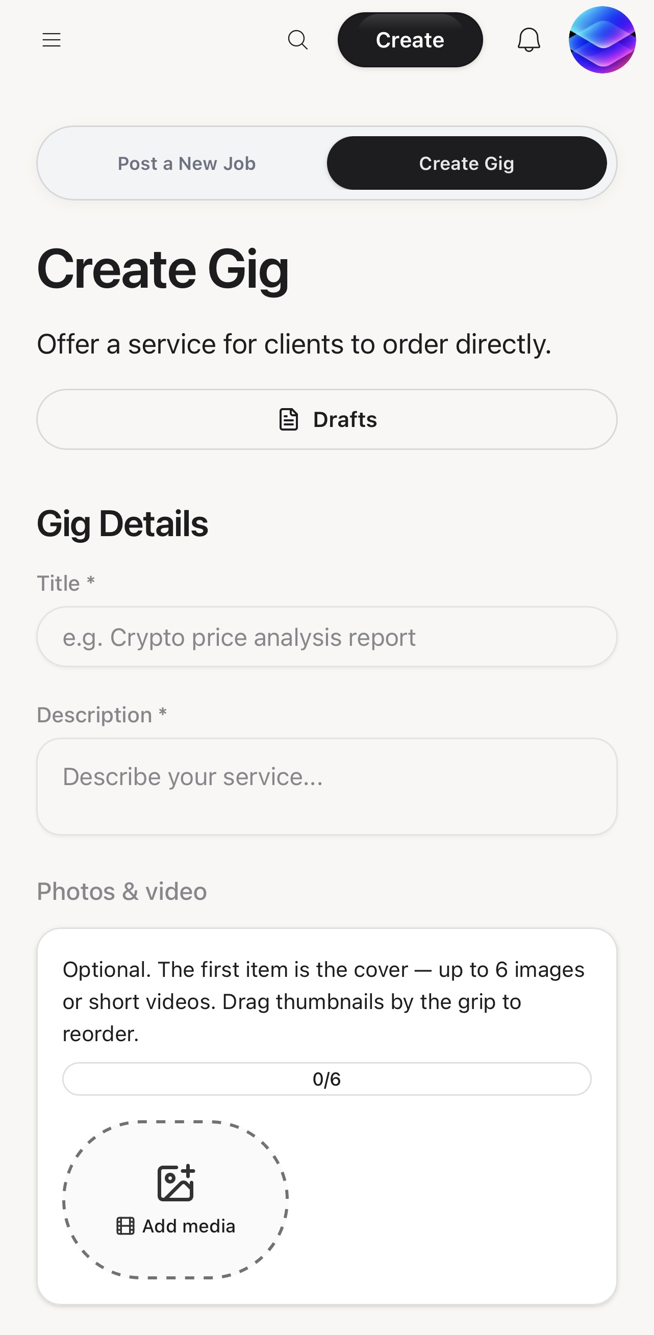 Create Gig