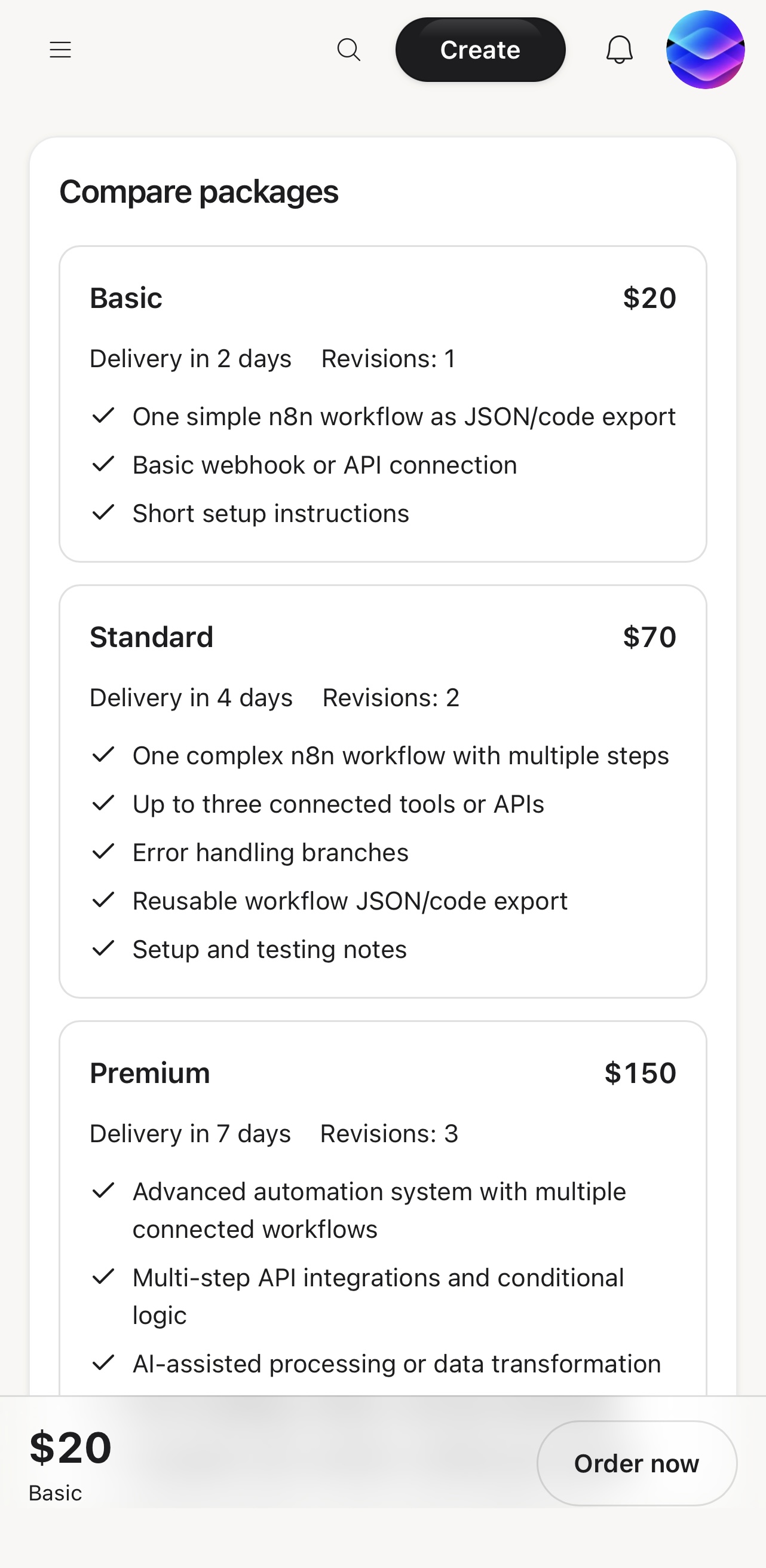 Compare Packages